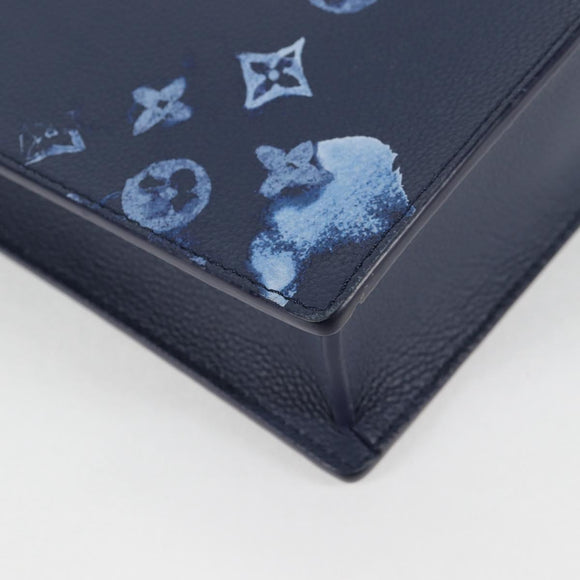 LOUIS VUITTON Water Color Sac Plat messenger Bag Blue M57843 LV Auth bs26245A