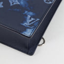LOUIS VUITTON Water Color Sac Plat messenger Bag Blue M57843 LV Auth bs26245A-16