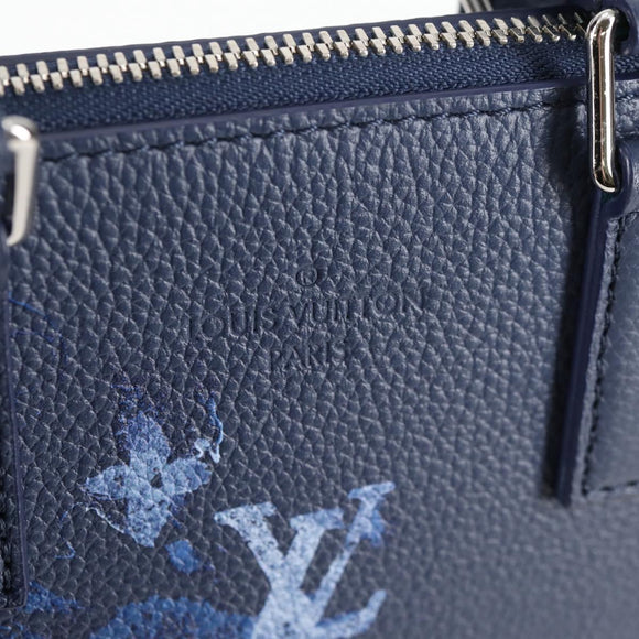 LOUIS VUITTON Water Color Sac Plat messenger Bag Blue M57843 LV Auth bs26245A