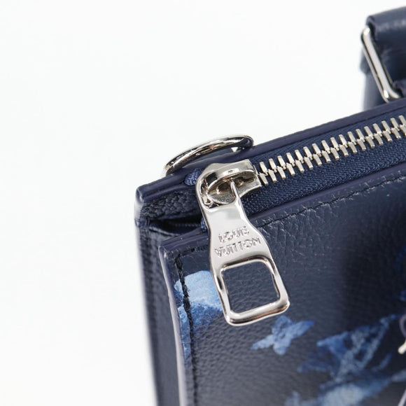 LOUIS VUITTON Water Color Sac Plat messenger Bag Blue M57843 LV Auth bs26245A