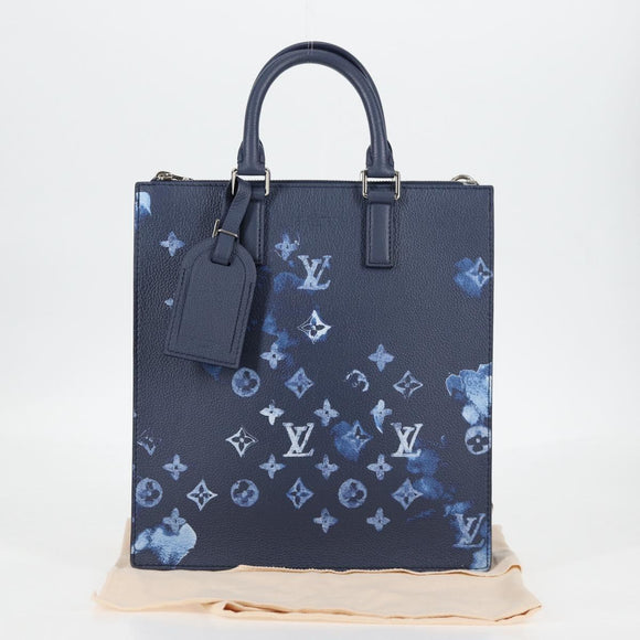 LOUIS VUITTON Water Color Sac Plat messenger Bag Blue M57843 LV Auth bs26245A