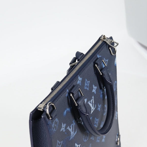 LOUIS VUITTON Water Color Sac Plat messenger Bag Blue M57843 LV Auth bs26245SM