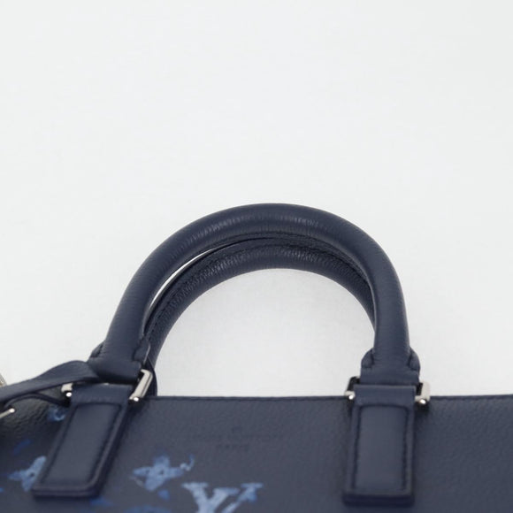 LOUIS VUITTON Water Color Sac Plat messenger Bag Blue M57843 LV Auth bs26245A
