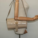 Salvatore Ferragamo Shoulder Bag Leather Beige Gold Auth bs26247-20