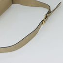 Salvatore Ferragamo Shoulder Bag Leather Beige Gold Auth bs26247-7