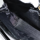 VERSACE Hand Bag Leather Black Gold Auth bs26249-19