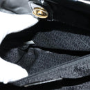 VERSACE Hand Bag Leather Black Gold Auth bs26249-20