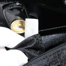 VERSACE Hand Bag Leather Black Gold Auth bs26249-12