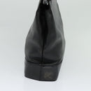 VERSACE Hand Bag Leather Black Gold Auth bs26249-4