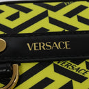 VERSACE Pouch PVC Yellow Gold Auth bs26250-8