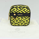 VERSACE Pouch PVC Yellow Gold Auth bs26250-12