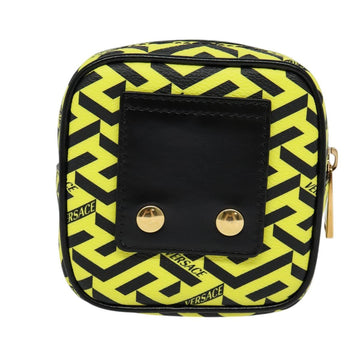 VERSACE Pouch PVC Yellow Gold Auth bs26250 - 0