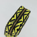 VERSACE Pouch PVC Yellow Gold Auth bs26250-5