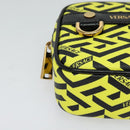 VERSACE Pouch PVC Yellow Gold Auth bs26250-7