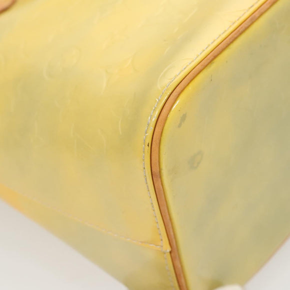 LOUIS VUITTON Monogram Vernis Houston Hand Bag Gris M91053 LV Auth bs26251