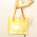 LOUIS VUITTON Monogram Vernis Houston Hand Bag Gris M91053 LV Auth bs26251-23