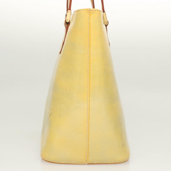 LOUIS VUITTON Monogram Vernis Houston Hand Bag Gris M91053 LV Auth bs26251