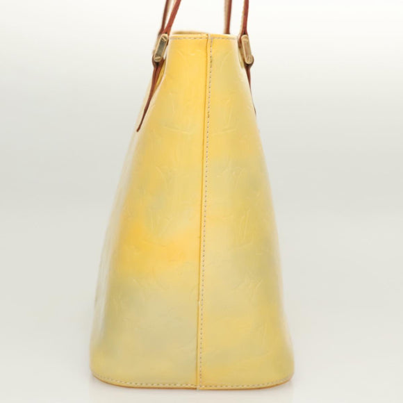 LOUIS VUITTON Monogram Vernis Houston Hand Bag Gris M91053 LV Auth bs26251