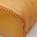 LOUIS VUITTON Monogram Vernis Houston Hand Bag Beige M91004 LV Auth bs26252-14