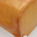 LOUIS VUITTON Monogram Vernis Houston Hand Bag Beige M91004 LV Auth bs26252-15