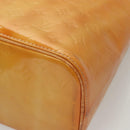 LOUIS VUITTON Monogram Vernis Houston Hand Bag Beige M91004 LV Auth bs26252-16