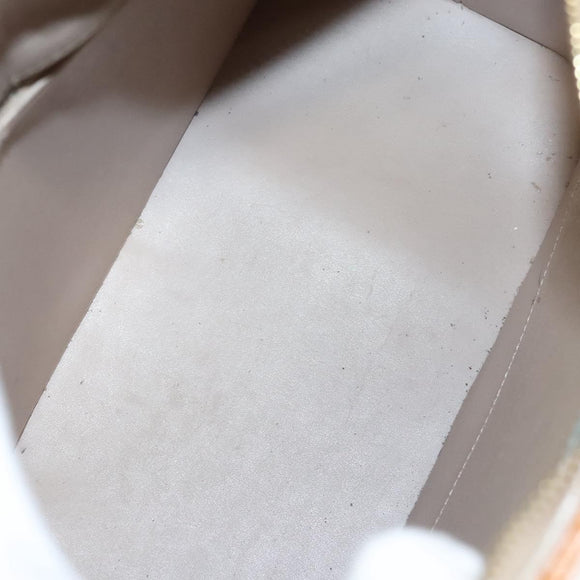 LOUIS VUITTON Monogram Vernis Houston Hand Bag Beige M91004 LV Auth bs26252