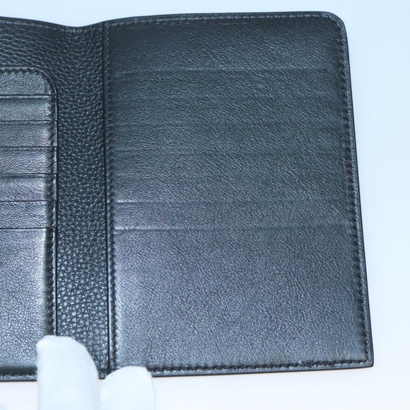 Christian Dior Card Case Leather Black Auth bs26260