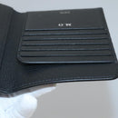 Christian Dior Card Case Leather Black Auth bs26260-20