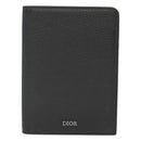Christian Dior Card Case Leather Black Auth bs26260-13