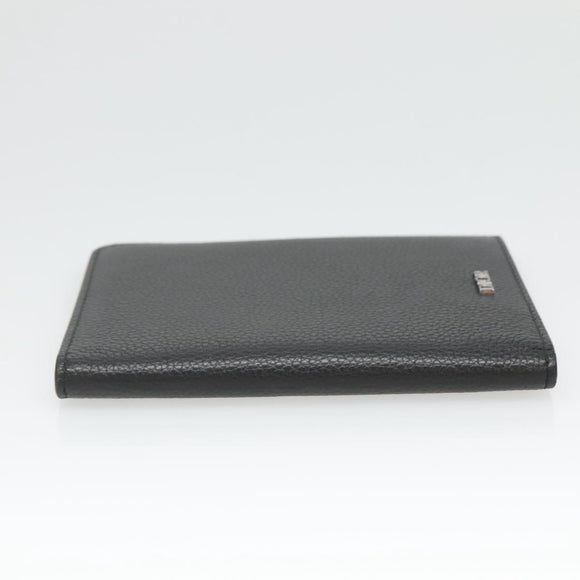 Christian Dior Card Case Leather Black Auth bs26260