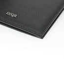 Christian Dior Card Case Leather Black Auth bs26260-7
