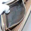 PRADA Long Wallet Leather Silver Beige Auth bs26270-11