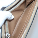 PRADA Long Wallet Leather Silver Beige Auth bs26270-19