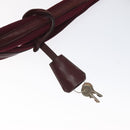 PRADA Shoulder Bag Leather Beige Silver Auth bs26273-16