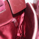 PRADA Shoulder Bag Leather Beige Silver Auth bs26273-19