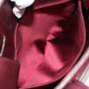 PRADA Shoulder Bag Leather Beige Silver Auth bs26273-21