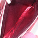 PRADA Shoulder Bag Leather Beige Silver Auth bs26273-22