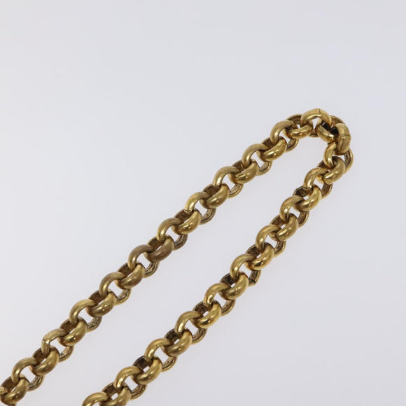 LOEWE Necklace metal Gold Auth bs26275