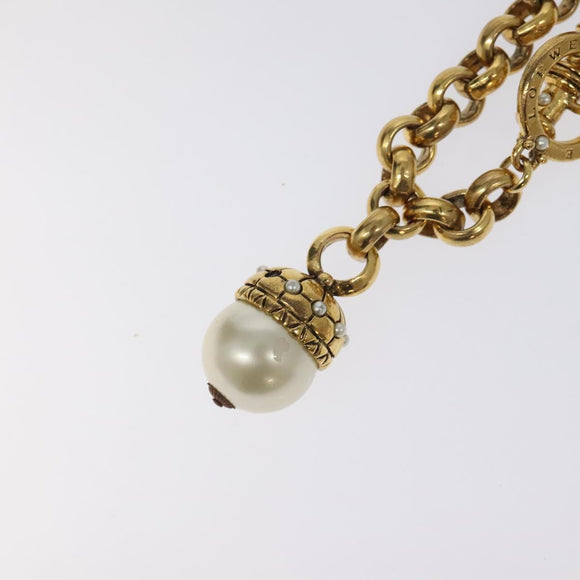 LOEWE Necklace metal Gold Auth bs26275