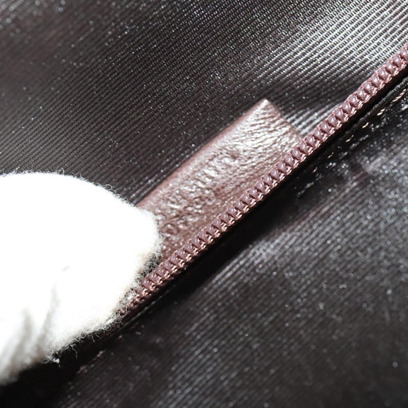 LOEWE Business Bag Leather Beige Auth bs26276