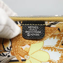 HERMES Azap Long Long Wallet Leather Black Silver Auth bs26278-19