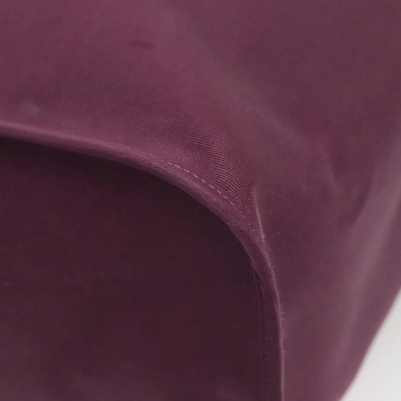 HERMES Cabak GM Tote Bag Canvas Purple Silver Auth bs26280