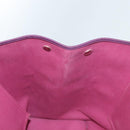 HERMES Cabak GM Tote Bag Canvas Purple Silver Auth bs26280-20