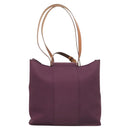 HERMES Cabak GM Tote Bag Canvas Purple Silver Auth bs26280-13