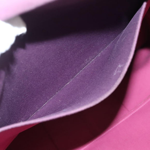 HERMES Cabak GM Tote Bag Canvas Purple Silver Auth bs26280