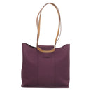 HERMES Cabak GM Tote Bag Canvas Purple Silver Auth bs26280-2