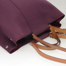 HERMES Cabak GM Tote Bag Canvas Purple Silver Auth bs26280-6