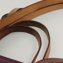 HERMES Cabak GM Tote Bag Canvas Purple Silver Auth bs26280-8