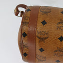 MCM Logogram Vicetos Shoulder Bag PVC Leather Brown Gold Auth bs26282-12
