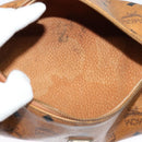 MCM Logogram Vicetos Shoulder Bag PVC Leather Brown Gold Auth bs26282-16